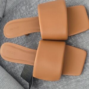 Forever 21 Brown Mules Sz 9